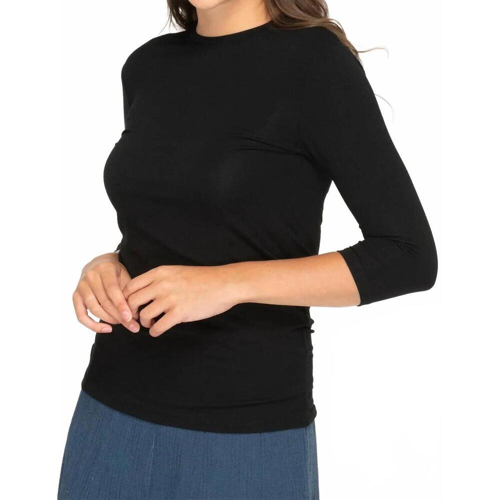 NEW KMW basic t-shirt top in black